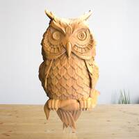 Owl - STL File For CNC Wood Carving, Cnc Router Files