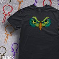 Owl Eyes T Shirt Owl Face Shirt Wildlife Tee