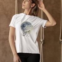 T-shirt, moon and owl, comfy