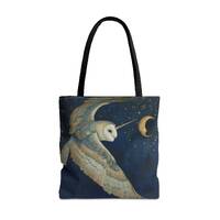 UNICORN OWL TOTE Fairycore Tote Cottagecore Tote Fairytale Purse Fantasy Tote Bag Owl Lover Tote Gif