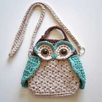 Mountain Owl Bag Crochet Pattern · No-Sew DIY Yarn Fiber Art Tutorial Pouch Crossbody No Sew 