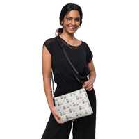 Owls Bird Printed Crossbody Bag, Small Accessories Shoulder Bag, Makeup Cosmetic AOP Bag, Travel Ess