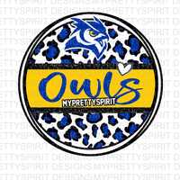 Odem Owls Cheetah Round PNG