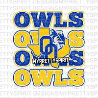 Odem Owls Repeat PNG