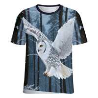 Snow White Owl T-Shirt for Sale by Swaggy Shirts on Etsy, Owl Spirit Animal Tee, Owl Graphic T-Shirt