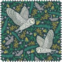 Morris Owl Fabric, William Morris Inspired Fabric, Botanical Fabric, Velvet Fabric | Material, Organ