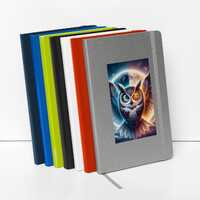 Magical Owl Hardcover Notebook - Lined Journal with Elastic Closure and Ribbon Marker Perfect Gift f