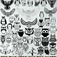 87 Owl svg bundle, Floral Owl Svg, Owl Vector, Owl mandala, Owl Zentangle svg, Clipart svg, Owl cut 