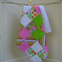 Owl Baby Quilt, Cloud Backing, Nursery Decor