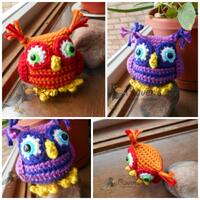 Tuft Eared Owl Amigurumi Toy - MADE to ORDER- shower gift, Valentine's Day, Birthday, stocking s
