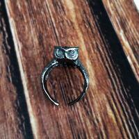 Sterling Silver Owl Ring: Intricate Nature-Inspired Jewelry