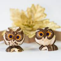 Tagua Decorative. Owl Figure