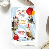 Owl Birthday Invitation, Owl Party, Owl Birthday Party Invitation