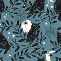 Owl Moon - Spellbound - Sally Mountain - Dashwood Studio - Quilters Cotton