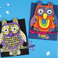 3D Pattern Art Owl