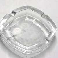 vintage Crystal D'Arques Owl Ashtray