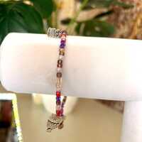 Owl charm bracelet, handmade