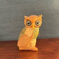 Vintage 1967 Hand Painted Ceramic Owl