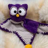 Crochet Pattern / Häkelanleitung - Lovey / Comforter / Schmusetuch / Schnuffeltuch Owl / Eule /