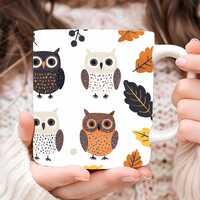 Personalized Owl Mug, Owl Lover Mug, Owl Coffee Mug, Cute Owl Mug, Animal Mug, Nature Lover Gift, An