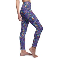 Leggings, Halloween Owl Design, Spooky Vibes, Women's Casual Pants, Witch Hat Print, Owl Lovers,