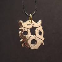 Rare Ancient Vikings Pendant Owl face, Viking Amulet, Viking artifacts, Original Vikings Talisman, A