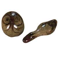 Vintage Hand Made Pottery Duck and Owl Jorge Wilmot-Tonala