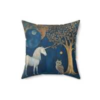 Fantasy Owl Cushion Unicorn Pillow Fairytale Cushion Fantasy Home Decor Fairytale Unicorn Fairytale 