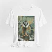 Meditating Owl Tee, Relaxation Tshirt, Nature Lover Shirt, Yoga Top, Ethereal Meditation Shirt, Aum 