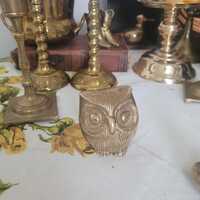 Vintage Brass Owl India