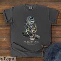 Barred Owl (Strix varia) - Comfort Colors Tshirt