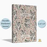 Woodland Owl Journal - Rustic Foliage Notebook | Perfect Book Gift for Nature Lovers | Earthy Toned 