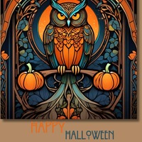 Owl Halloween flag decor fall outdoor decor owl lover gift