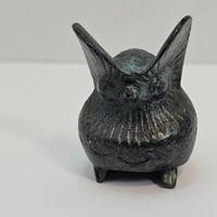 Bronze Big Ear Owl Figurine