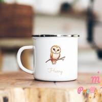 Barn Owl Mug Personalized Barn Owl Mug Custom Name Owl Mug Owl Coffee Mug Owl Coffee Cup Barn Owl Te