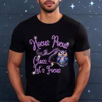 Owl Focus Hocus Teacher T-Shirt, Teacher's Aide Gift, Classroom Magic Wand Tee, Unisex Jersey Sh