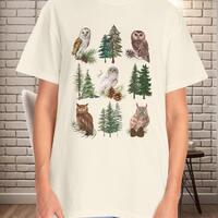 Cottage Core Barn Owl Shirt, Owl Gift, Animal Lover Gift, Cottagecore Owl, Vintage Animal Shirt, Cot