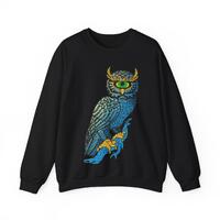 Owl Cyclops Unique Wisdom Fleece Sweatshirt, Mystic Second Sight