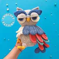 Crochet pattern Christina the Owl | Amigurumi Crochet | PDF pattern| written and step by step photos
