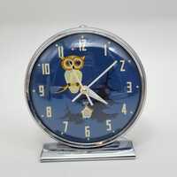 1970's Vintage Spooky Owl Alarm Clock Animated Shanghai