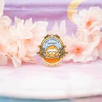 Emotionally Drained Owl Enamel Pin / Emotionally Unstable Pin / I Cry A Lot Pin / Cute Depression An