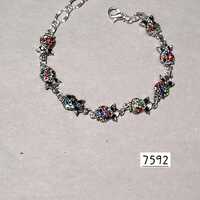 Owl Bracelet w Stones7592