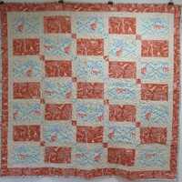 Quilt - Forest animals Fox Deer Bunny Owl
