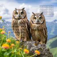 owls PNG sublimation DIGITAL DESIGN download wreath sign wind spinner cutting board tumbler image be