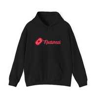 Red Neon Gamer Hoodie - Adult Night Owl Geeky Controller Sweatshirt, Unisex Hooded Jumper for Gaming