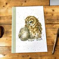 Wrendale Owl and Owlette Wise Thoughts A6 Notebook - British design by Hannah Dale, Wrendale Designs