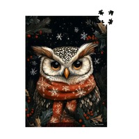 Owl Jigsaw Puzzle: 500/ 1000 Piece Whimsical Animal Puzzle for Adult, Christmas Brain Game | Owl'