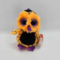 Ty Teenies & Key clips 'Screech' the Owl (4 inch) - Halloweenie Beanies