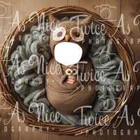 Newborn Owl Face Insert Digital Backdrop,  newborn Photography Background, newborn face insert, autu