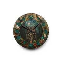 Wall Clock Pagan Owl
